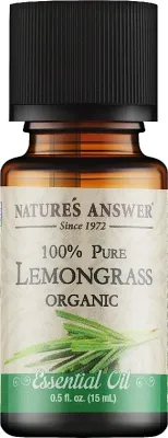 Nature`s Answer Nature's Answer Lemongrass Essential Oil - Эфирное масло Natures Answer Лемонграсс 15 мл органическое для жирной кожи