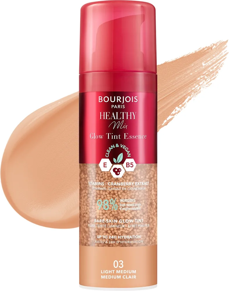 Тонирующая эссенция Bourjois Healthy Mix Glow Tint Essence сияющая увлажняющая, 30 мл, оттенок 003 - Light Medium