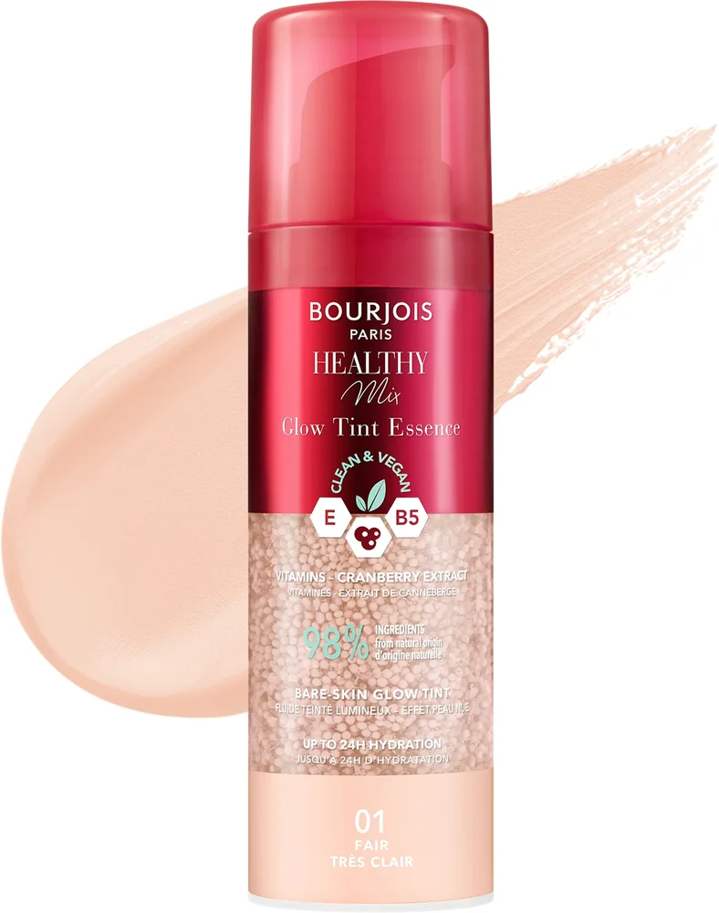 Тонирующая эссенция Bourjois Healthy Mix Glow Tint Essence сияющая увлажняющая, 30 мл, оттенок 001 - Fair