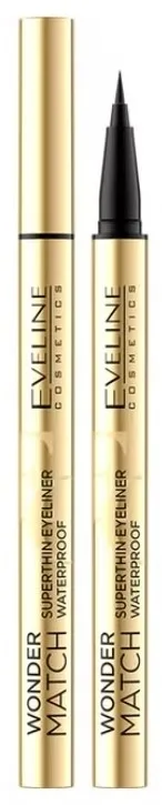 Водостойкая сверхтонкая подводка для глаз Eveline Cosmetics Wonder Match Superthin Eyeliner Waterproof