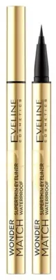 Водостойкая сверхтонкая подводка для глаз Eveline Cosmetics Wonder Match Superthin Eyeliner Waterproof