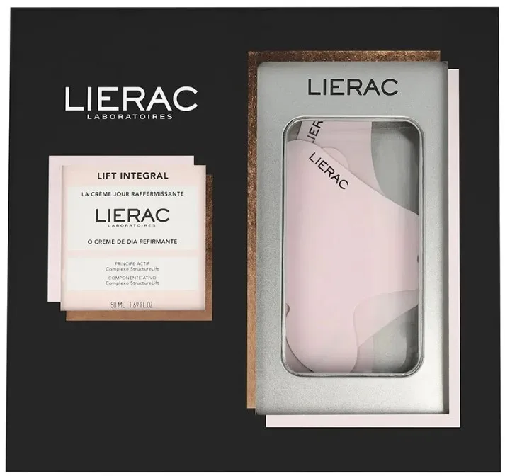 Набор для лица Lierac Lift Integral дневной крем со скваланом и многоразовые патчи для зрелой кожи 50 мл