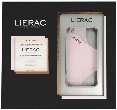 Набор для лица Lierac Lift Integral дневной крем со скваланом и многоразовые патчи для зрелой кожи 50 мл