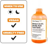 Тоник для лица с 5% гликолевой кислотой и витамином C Carbon Theory SupaVIT-C Facial Tonic, 250 мл — фото 2