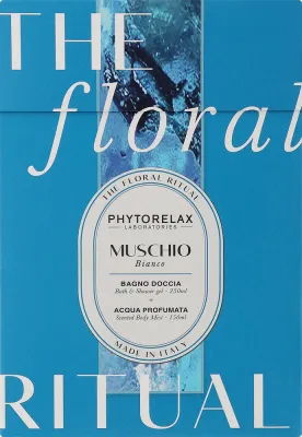Phytorelax Laboratories Phytorelax Laboratories The Floral Ritual White Musk (sh/gel/250 мл + b/mist/150 мл) - Набор для тела Phytorelax White Musk гель для душа и мист белого мускуса 250+150 мл