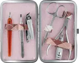 Маникюрный набор Donegal 2429 7 предметов бежевый нержавеющая сталь футляр — фото 1