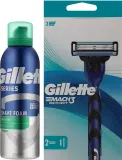 Мужской набор для бритья Gillette Mach3 Sport бритва две сменные кассеты и пена 200 мл — фото 2