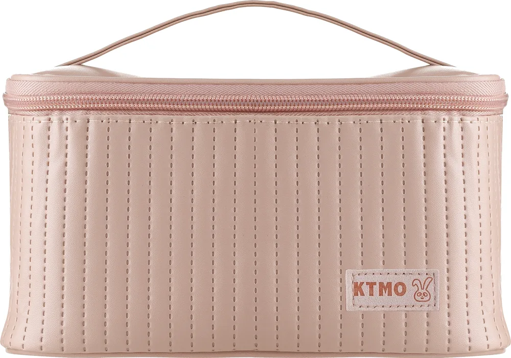 Косметичка Ecarla KS70 женская сундучок бежевая