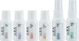 Набор Dr.EA Keratin Series шампунь глубокой очистки крем для выпрямления бессульфатный шампунь маска сыворотка молочко по 30 мл и щетка — фото 3