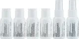 Набор Dr.EA Keratin Series шампунь глубокой очистки крем для выпрямления бессульфатный шампунь маска сыворотка молочко по 30 мл и щетка — фото 4