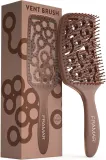 Щётка для волос Framar Vent Brush Chocolate массажная, с эргономичной ручкой, 1 шт — фото 1