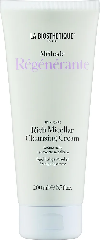 La Biosthetique Methode Regenerante крем очищающий мицеллярный Rich Micellar Cleansing Cream 200 мл, для умывания и снятия макияжа