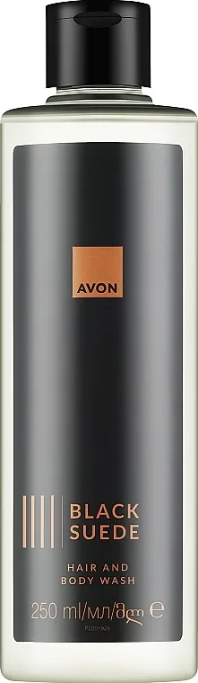 Шампунь-гель для душа Avon Black Suede New Design мужской 2 в 1, 250 мл