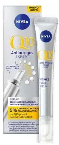 NIVEA Q10 Power Expert Anti-Wrinkle Q10 Filler Serum сыворотка-филлер против морщин 15 мл для лица и области вокруг глаз с коэнзимом Q10