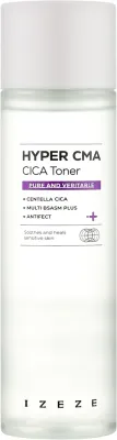 Успокаивающий тоник для лица IZEZE Hyper CMA Cica Toner с высокой концентрацией центеллы, 150 мл