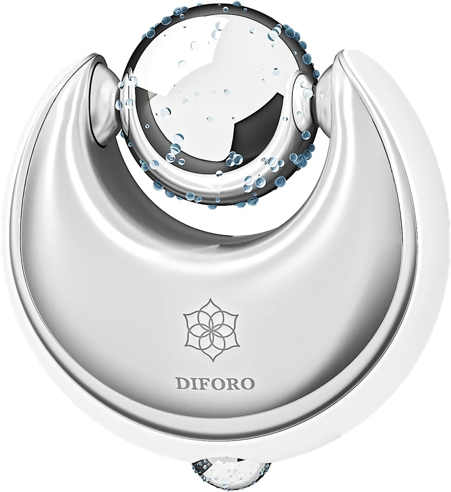 Массажёр для лица Diforo Ice Globes White, криотерапия и термотерапия, два шарика с гелем, белый, 1 шт