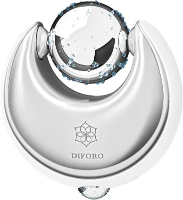 Массажёр для лица Diforo Ice Globes White, криотерапия и термотерапия, два шарика с гелем, белый, 1 шт