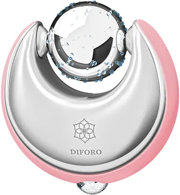 Массажёр для лица Diforo Ice Globes Pink, криотерапия и термотерапия, два шарика с гелем, розовый, 1 шт