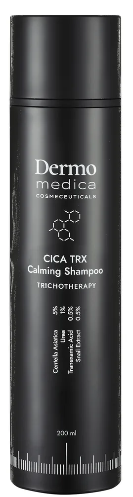 Шампунь Dermomedica Trichotherapy CICA TRX успокаивающий, для чувствительной кожи головы, с центеллой и транексамовой кислотой, 200 мл, Польша