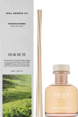 Аромадиффузор Seal Aromas Origins Tea Flower Reed Diffuser, цветок чая, с палочками