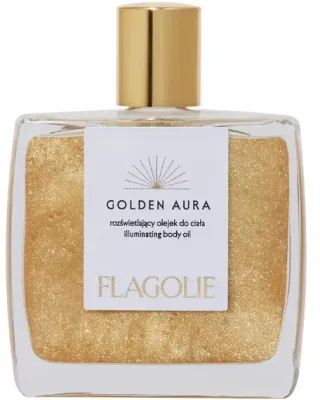 Сияющее масло для тела Flagolie Golden Aura с мерцающими частицами