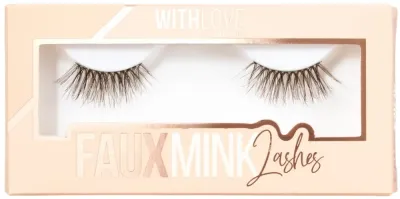 Ресницы накладные With Love Cosmetics Faux Mink Brownie Points Half Lash половинные, коричневые с чёрным, 2 шт