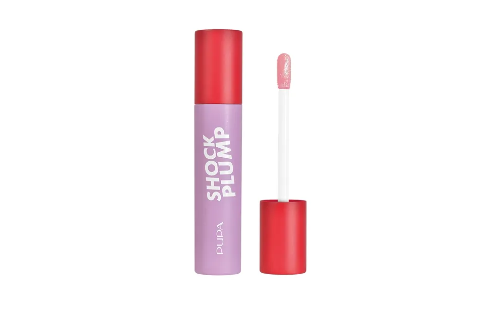 Блеск для губ Pupa Shock Plump с эффектом объёма, оттенок 002 - Baby Doll