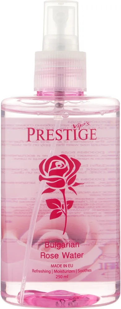 Розовая вода Vip's Prestige Bulgarian Rose Water болгарская, во флаконе с дозатором, 250 мл