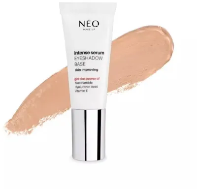 База под тени для век NEO Make Up Intense Serum Eyeshadow Base кремовая, светло-бежевая, 7 мл