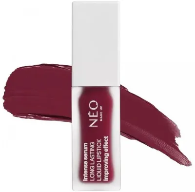 Помада для губ жидкая NEO Make Up Intense Serum Long Lasting Liquid Lipstick матовая, стойкая, 5 мл, оттенок 09 - Raspberry