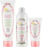 Набор для лица Fleurance Nature Rose крем мицеллярная вода и крем для тела с розовой водой и маслом ши 50+200+150 мл — фото 1