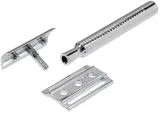 Станок для бритья Dovo Primo II Razor, для влажного бритья, латунная рукоятка, закрытый гребень, 1 шт — фото 2