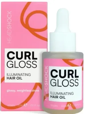 Масло для блеска и сияния волос Headshock Curl Gloss Illuminating Hair Oil