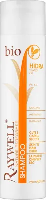 Шампунь Raywell Bio Hidra увлажняющий, с алоэ вера и маслом камелии, без сульфатов SLS/SLES и парабенов, для сухих волос, 250 мл, Италия