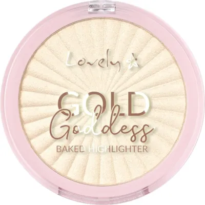 Хайлайтер для лица Lovely Gold Goddess Baked Highlighter запечённый, с многомерным сиянием, 6 г