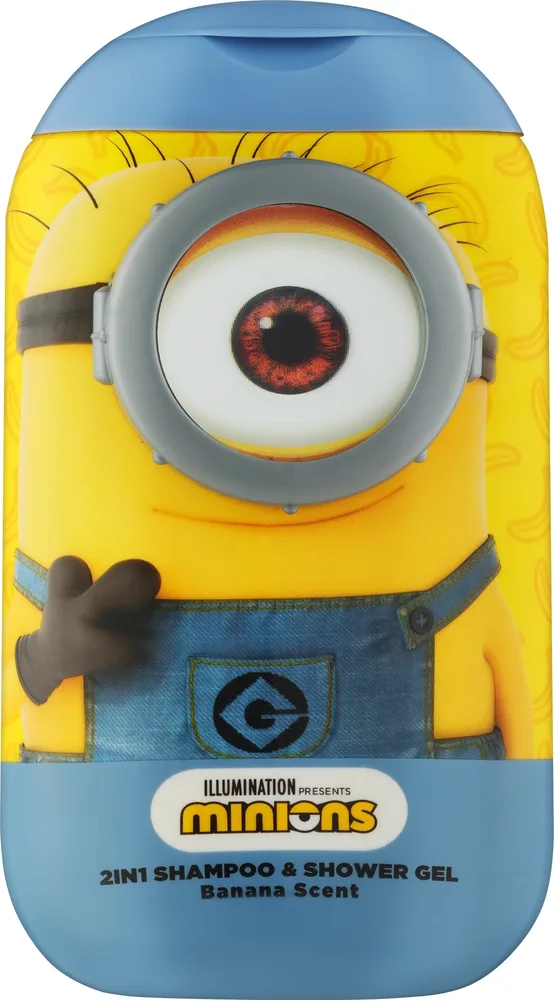 Детский гель для душа и волос 2 в 1 Sence Minions с ароматом банана, 400 мл