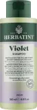 Шампунь Herbatint Violet фиолетовый тонирующий, против жёлтизны, с экстрактом кассии алата, веганский, для седых волос, 260 мл, Италия — фото 1