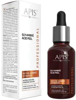 APIS Professional Retin-Ambre Synergy пилинг для лица с гликолевой кислотой 15% и янтарной 2% 30 мл
