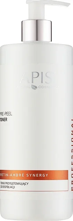 Тоник для подготовки к эксфолиации APIS Professional Retin-Ambre Synergy с гликолевой кислотой, 500 мл