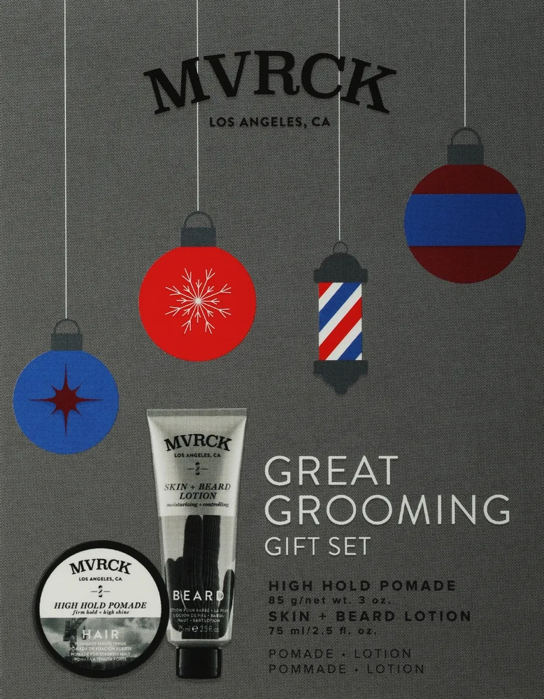 Подарочный набор для мужчин Paul Mitchell MVRCK Great Grooming Gift Set, лосьон для кожи и бороды и помада сильной фиксации, 75 мл + 85 г