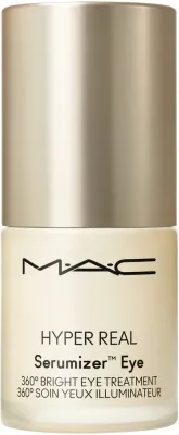 MAC Hyper Real Eye Serumizer сыворотка для кожи вокруг глаз 15 мл, увлажняющая от темных кругов с ниацинамидом и витамином C