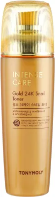 Тоник для лица Tony Moly Intense Care Gold 24K Snail Toner с золотом и муцином улитки, 140 мл