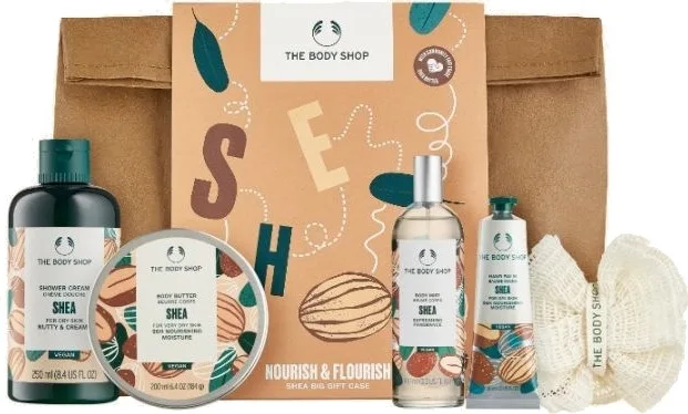 The Body Shop Shea Nourish and Flourish Gift Box подарочный набор для ухода за телом и руками, 5 продуктов