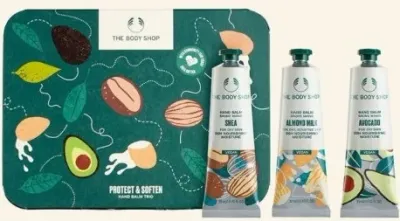 Набор бальзамов для рук The Body Shop три бальзама с маслом ши авокадо и глицерином