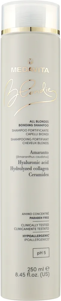 Шампунь укрепляющий для всех оттенков блонда Medavita Blondie All Blondes Bonding Shampoo, 250 мл