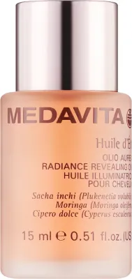 Сухое масло-блеск для всех типов волос Medavita Huile D'Etoile Olio Aureo, с растительными маслами, 50 мл