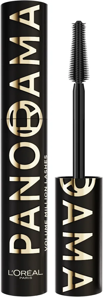 Тушь для ресниц L'Oreal Paris Panorama All Night Black, для панорамного объёма, стойкая, 9,9 мл, оттенок Black