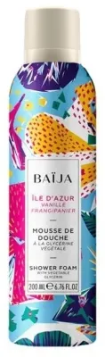 Пенка для душа Baija Iles D'Azur Shower Foam, аромат ванили и франжипани, 200 мл