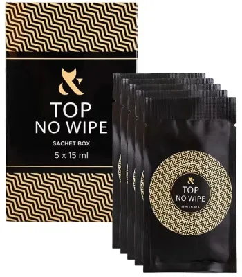 Набор топа без липкого слоя F.O.X Top No Wipe Sachet Box, в саше, 5 шт. по 15 мл