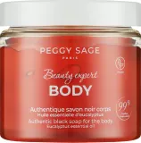 Мыло чёрное для тела Peggy Sage Beauty Expert с эвкалиптом, 190 г — фото 1